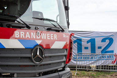 Brandweeroefening in Wessem