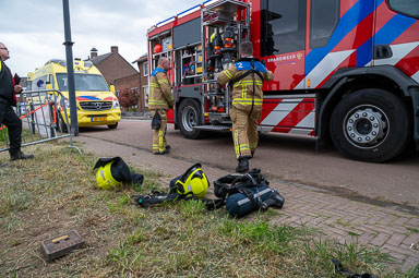 Brandweeroefening in Wessem